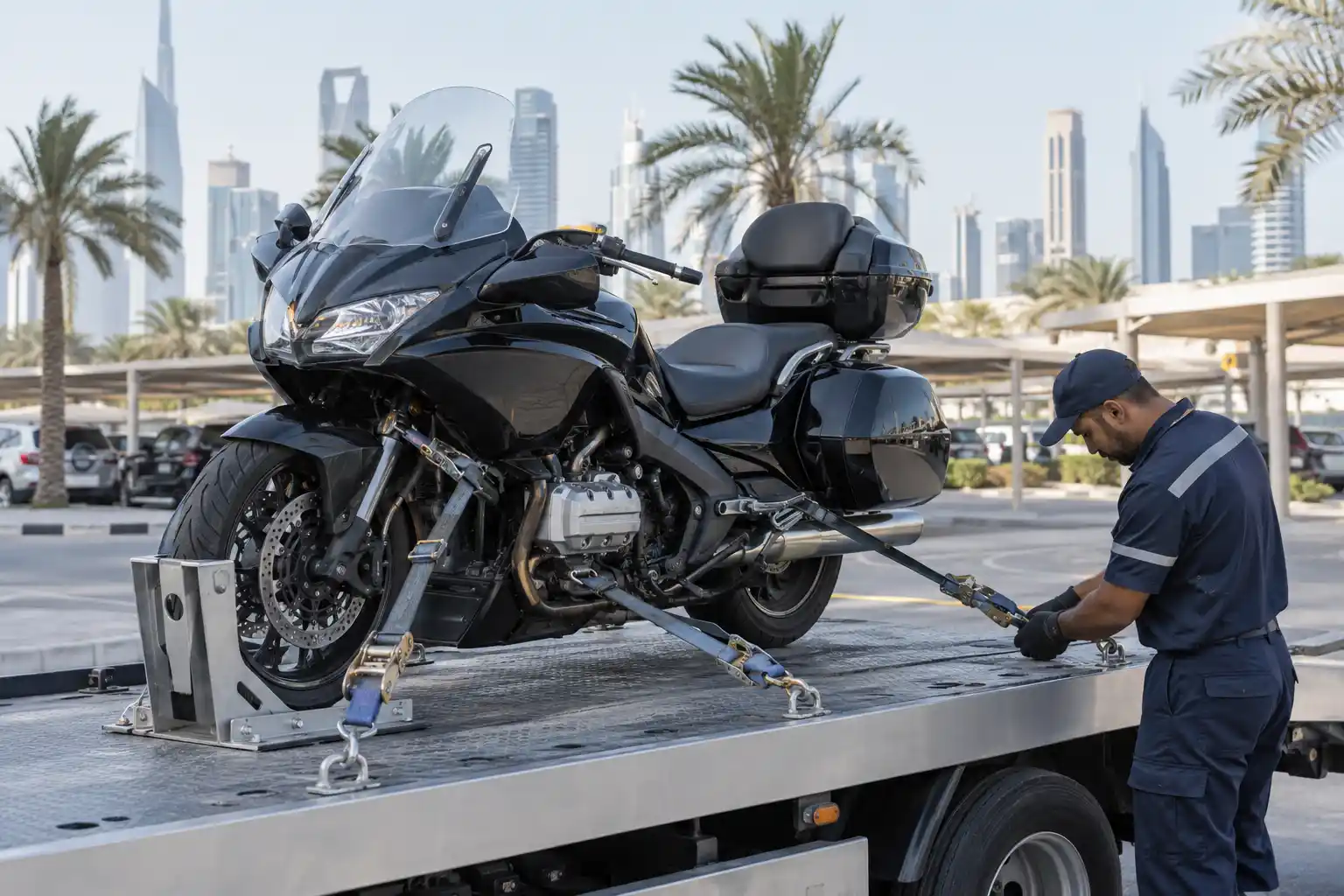 Motorcycle towing