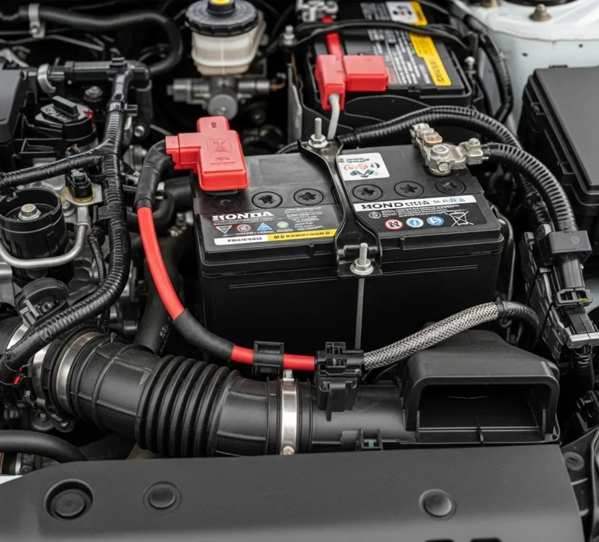 Why drivers call us Car battery sitting in its tray under the bonnet