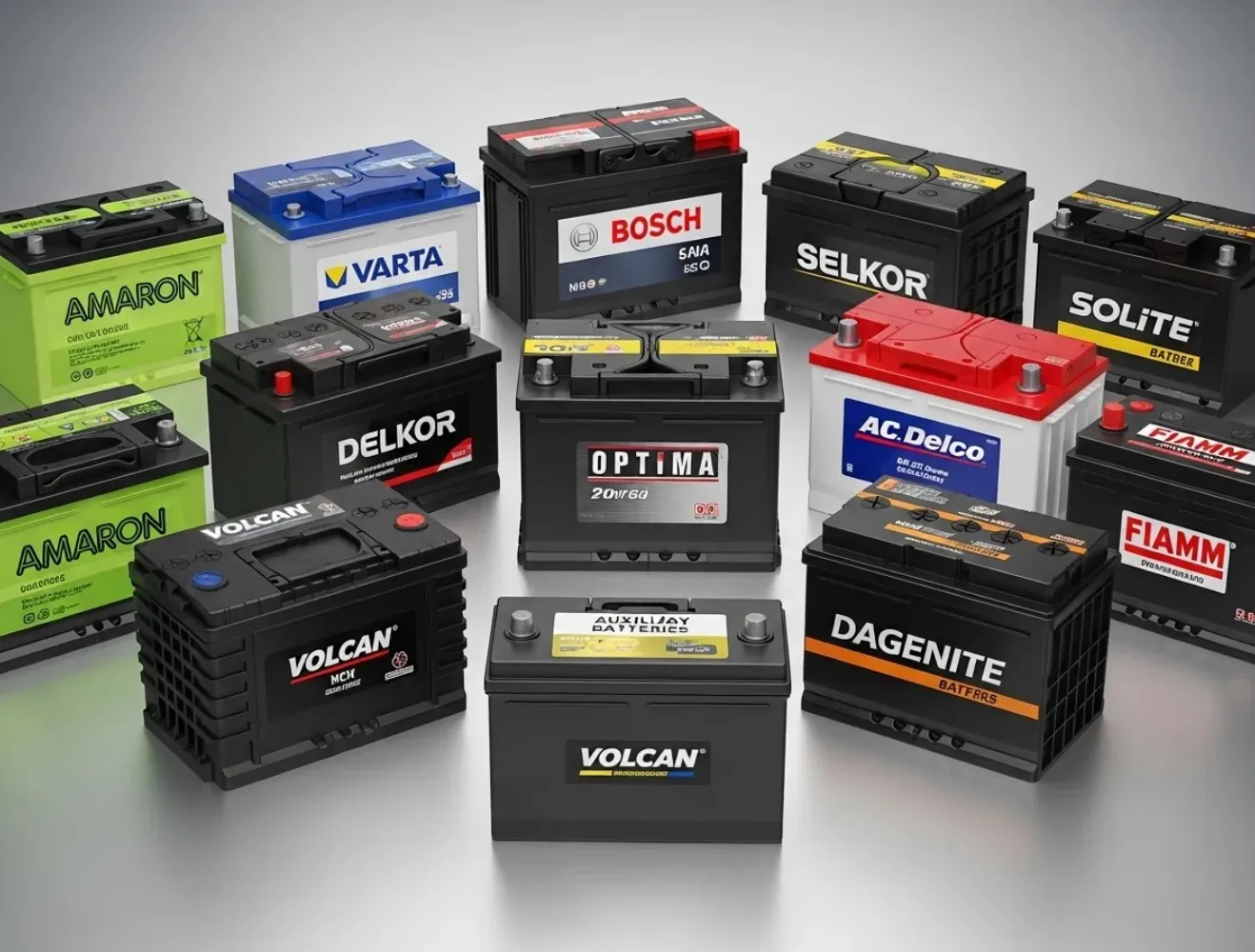Batteries from many makers