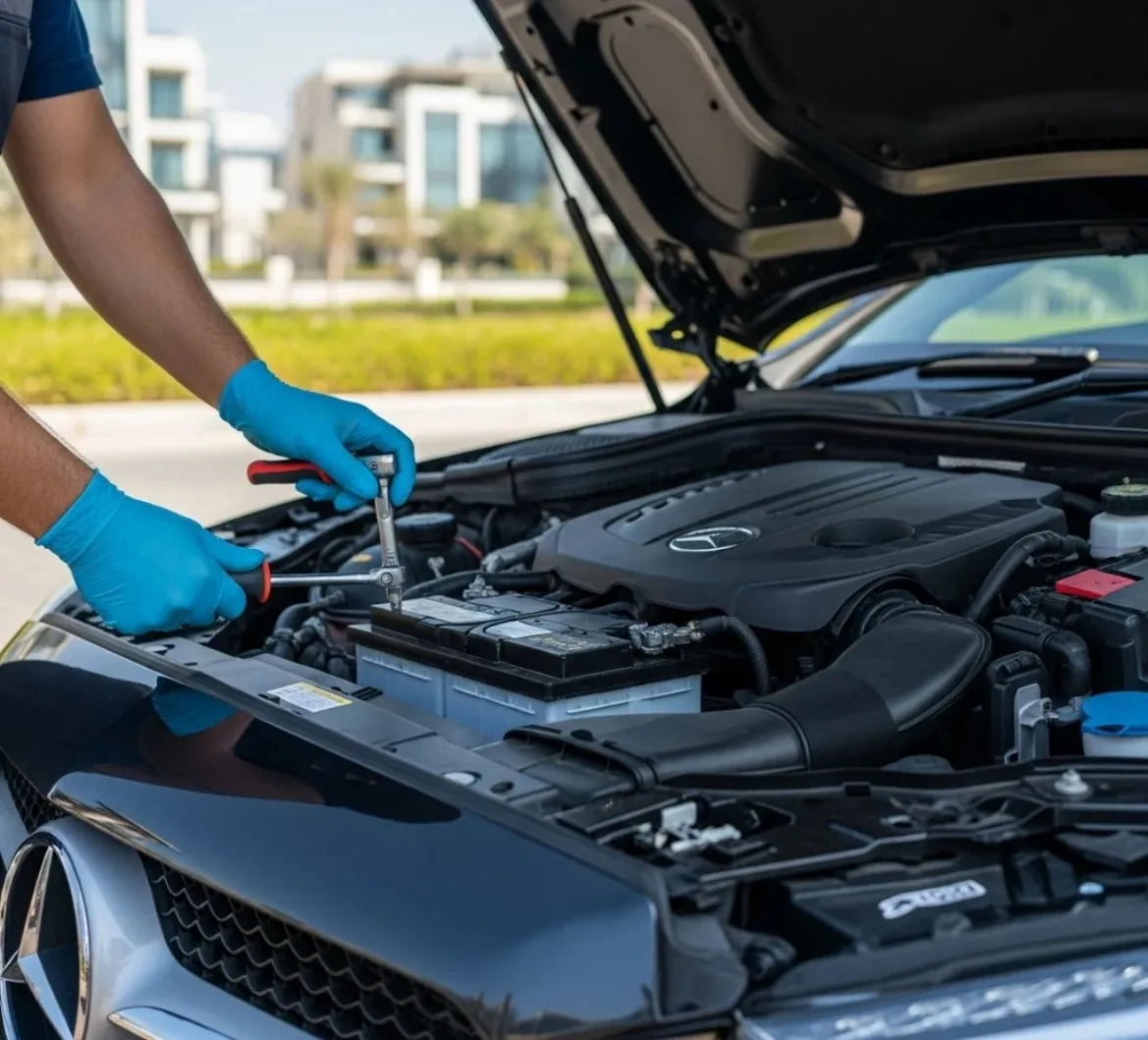 Why drivers call us Blue-gloved hands working under a bonnet