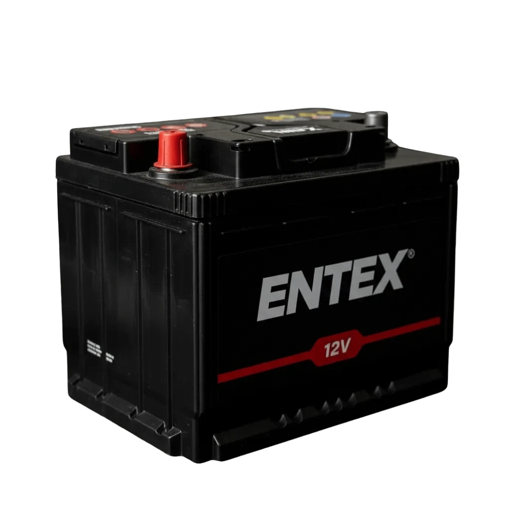 Supplied for many vehicle types Entex 12V car battery